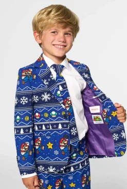 OppoSuits Merry Mario™^Boys Christmas Suits