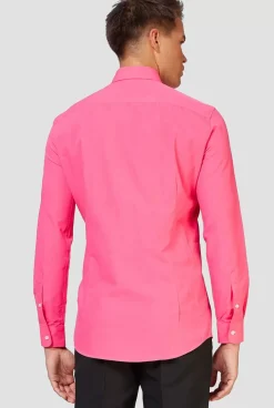 OppoSuits Mr. Pink^Men Solid Colored Shirts