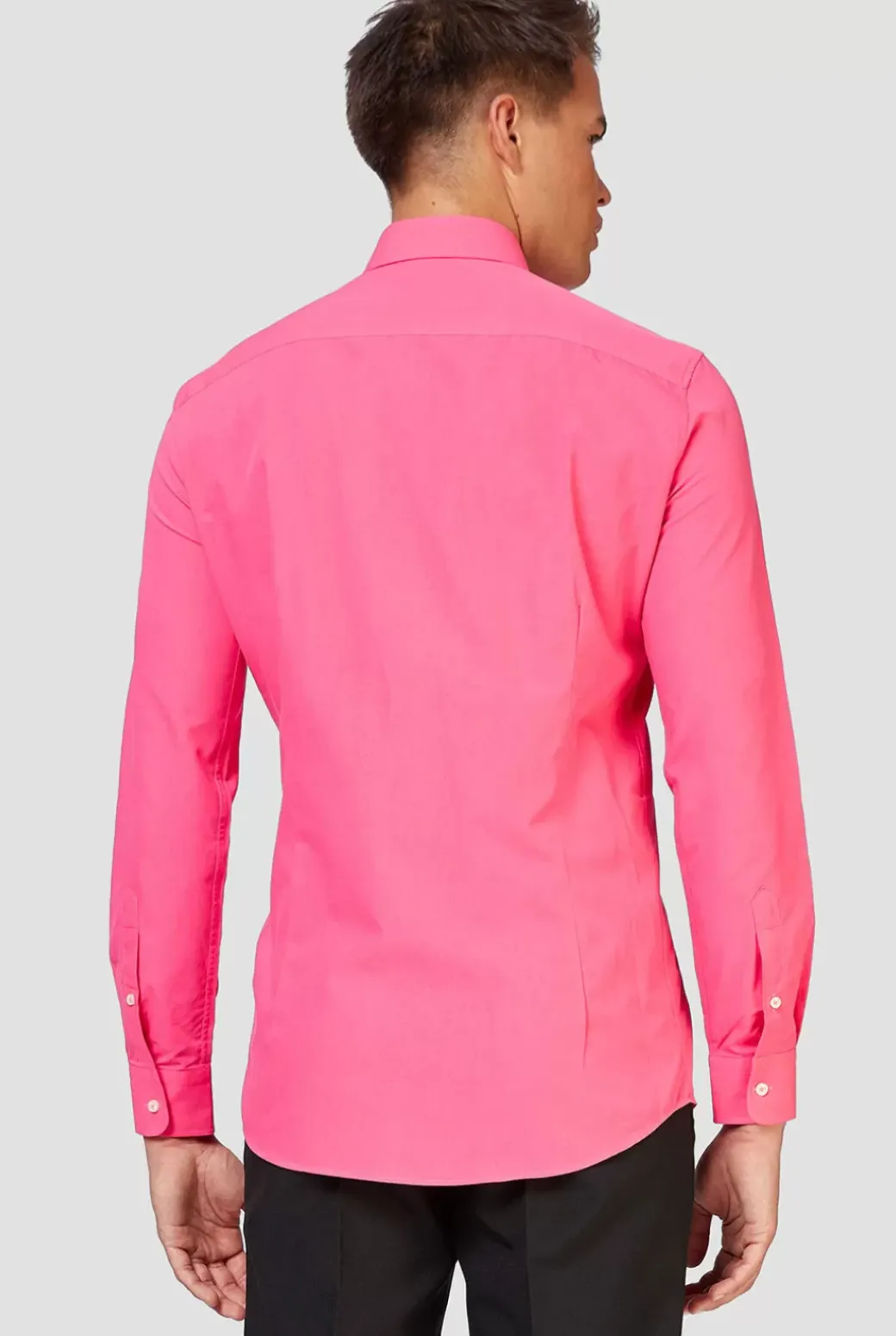 OppoSuits Mr. Pink^Men Solid Colored Shirts