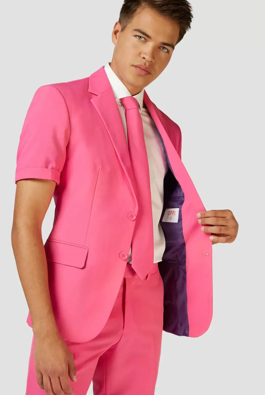 OppoSuits Mr. Pink^Men Solid Colored Suits