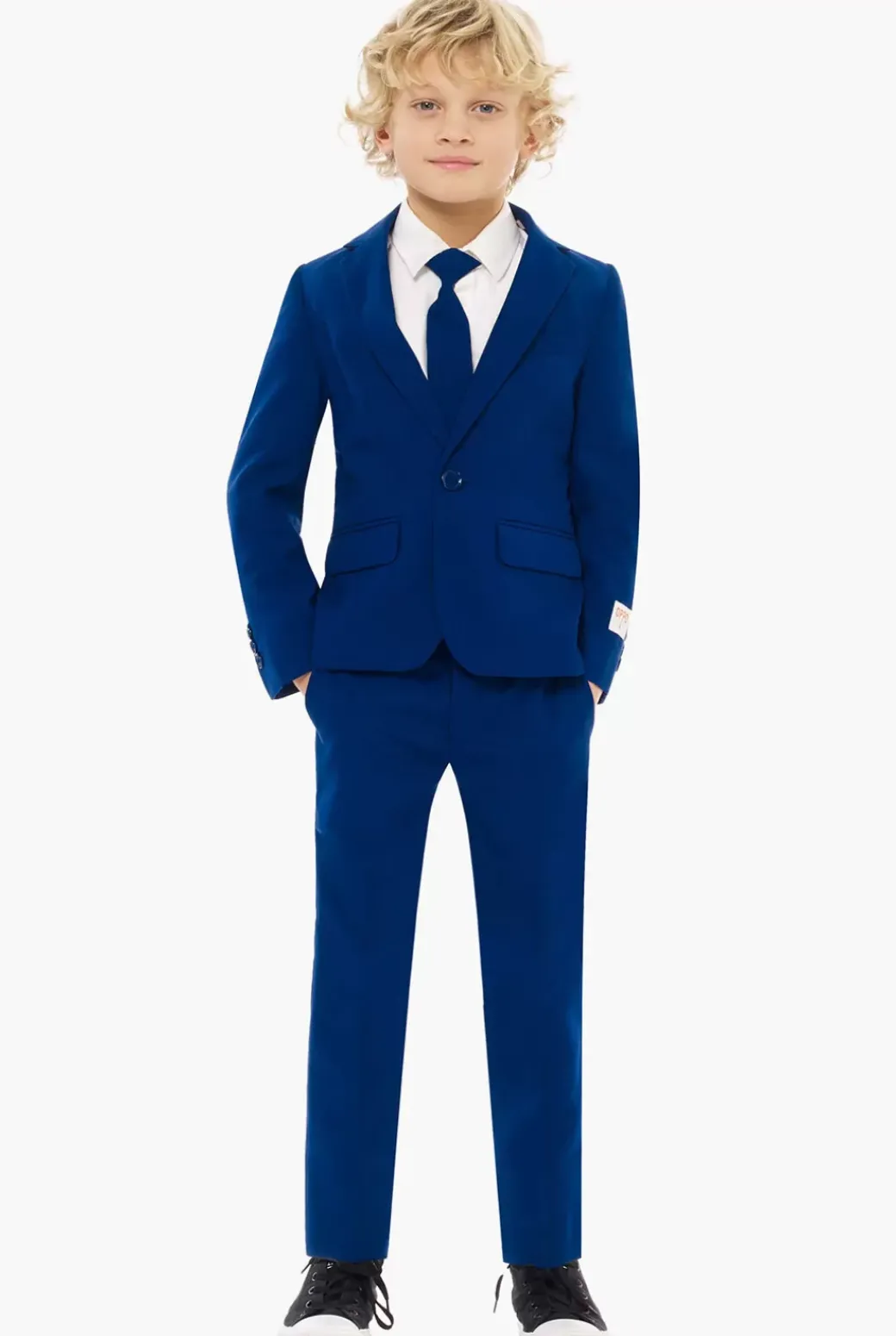 OppoSuits Navy Royale^Boys Solid Colored Suits