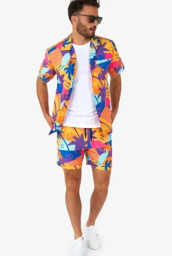 OppoSuits Palm Power^Men Printed Summer Sets