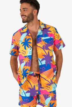 OppoSuits Palm Power^Men Printed Summer Sets