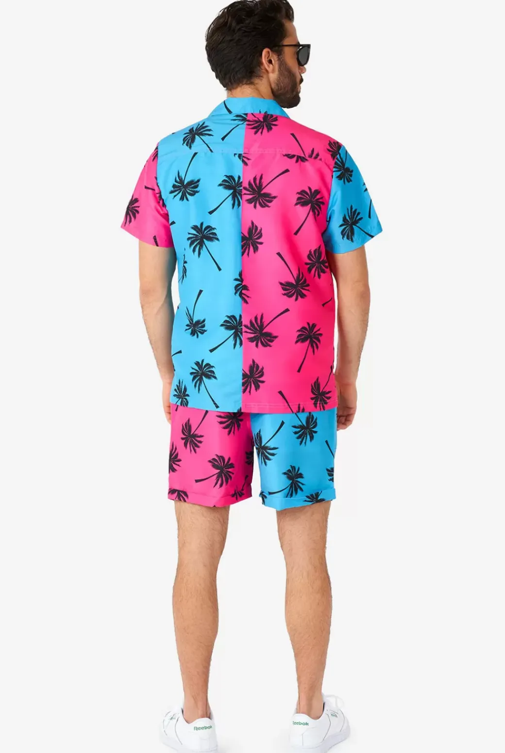OppoSuits Parallel Palm^Men Printed Summer Sets