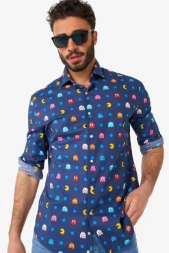 OppoSuits Pixel Pac-Man™^Men Casual Shirts