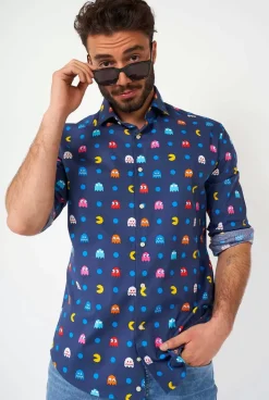 OppoSuits Pixel Pac-Man™^Men Casual Shirts