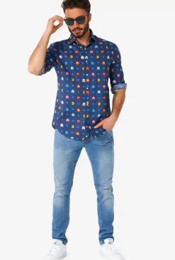 OppoSuits Pixel Pac-Man™^Men Casual Shirts