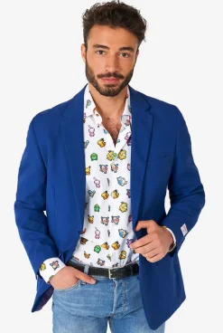 OppoSuits Pixel Pokemon™^Men Casual Shirts