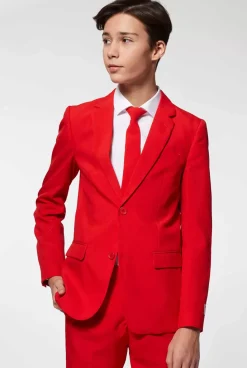 OppoSuits Red Devil^Teen Boys Prom Suits