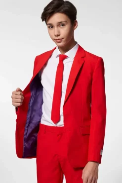 OppoSuits Red Devil^Teen Boys Prom Suits