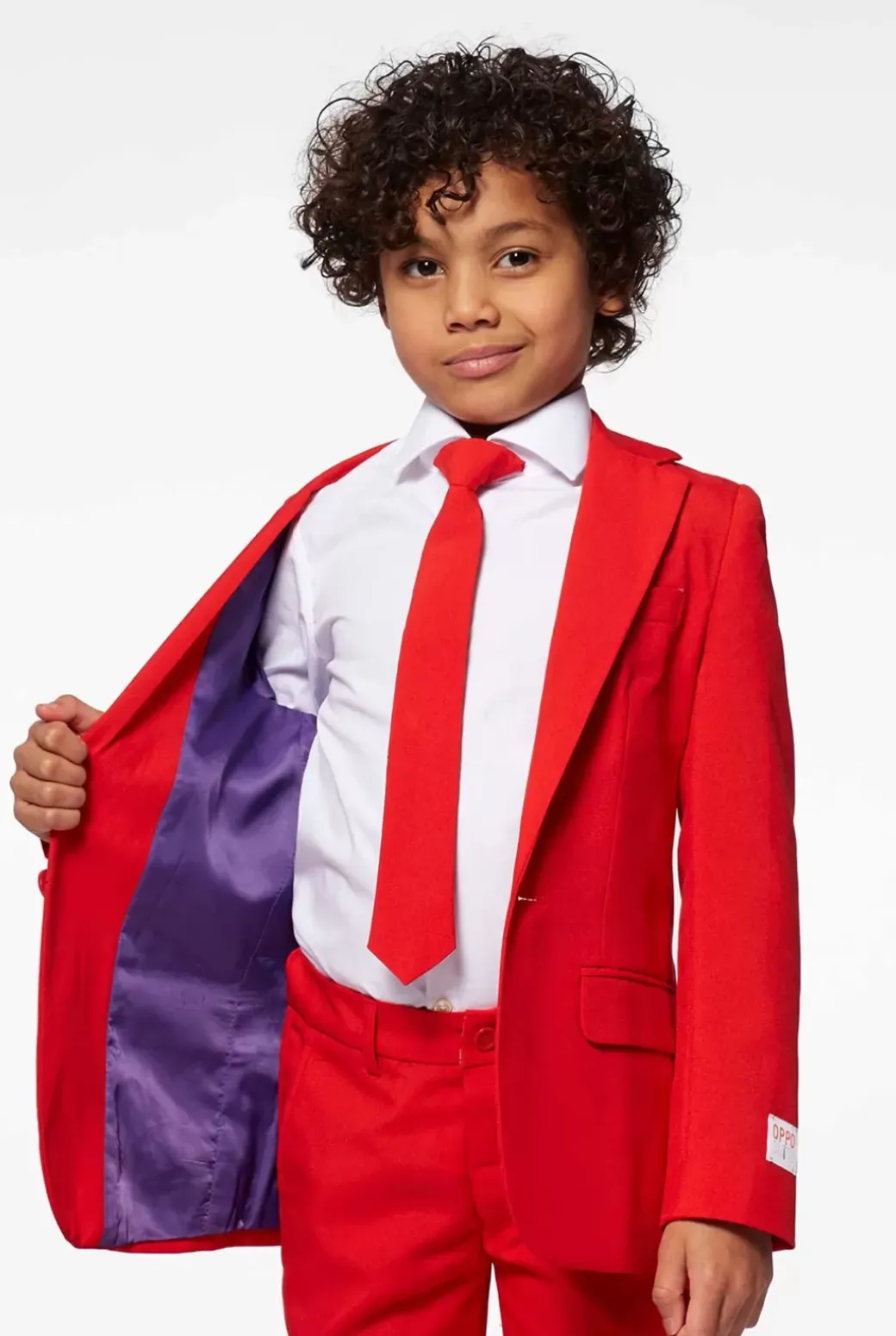 OppoSuits Red Devil^Boys Solid Colored Suits
