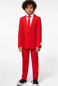 OppoSuits Red Devil^Boys Solid Colored Suits