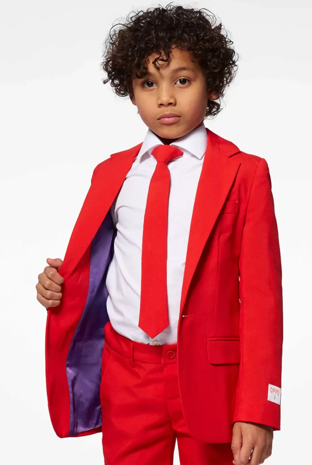 OppoSuits Red Devil^Boys Solid Colored Suits