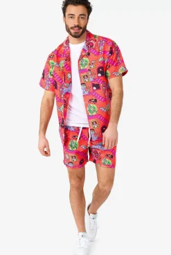 OppoSuits Rick & Morty™ Surreal^Men Printed Summer Sets