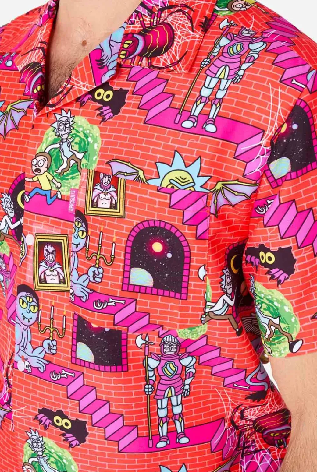 OppoSuits Rick & Morty™ Surreal^Men Printed Summer Sets