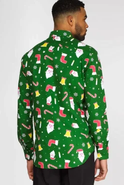 OppoSuits Santaboss^Men Christmas Shirts