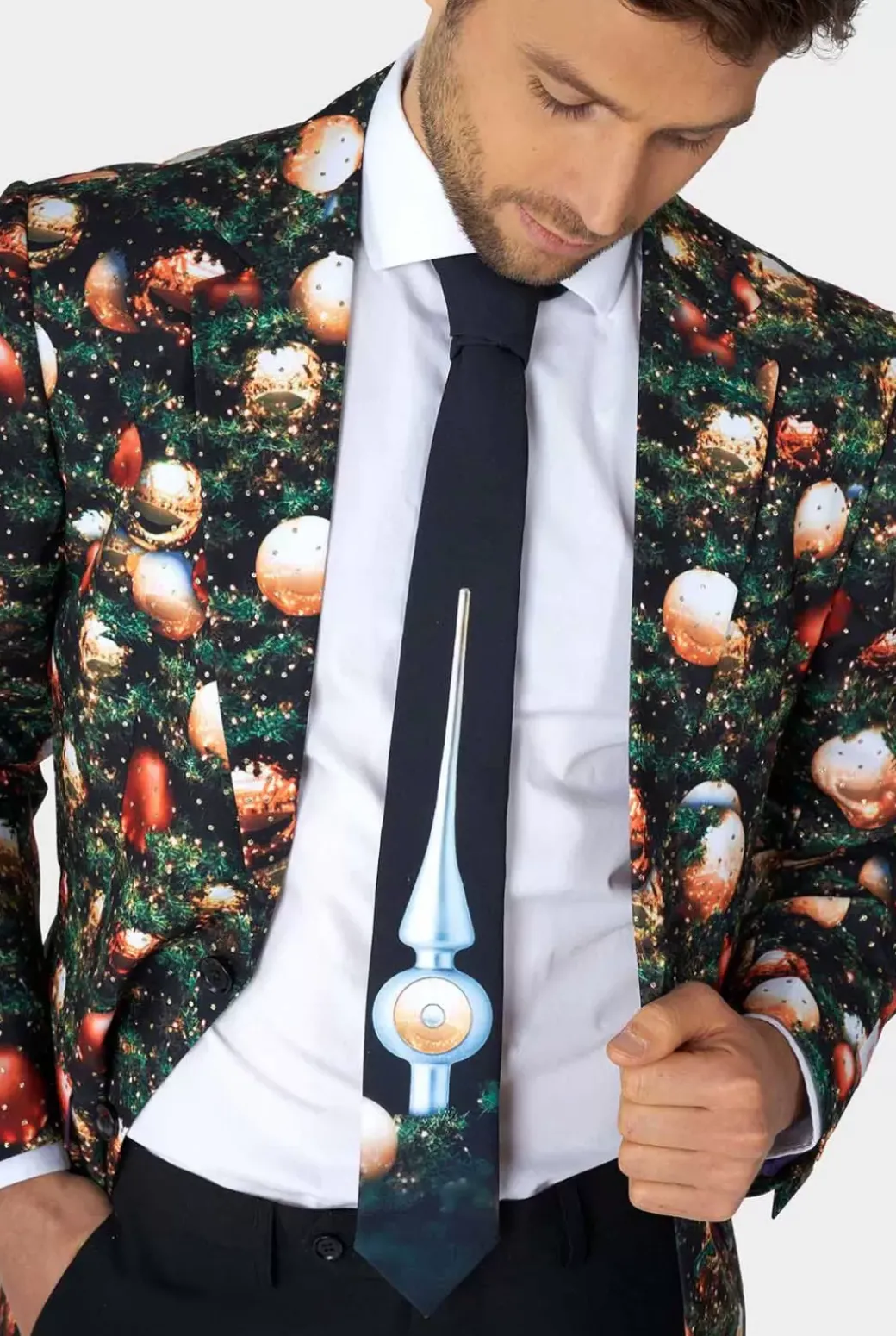 OppoSuits Shine Pine^Men Christmas Suits