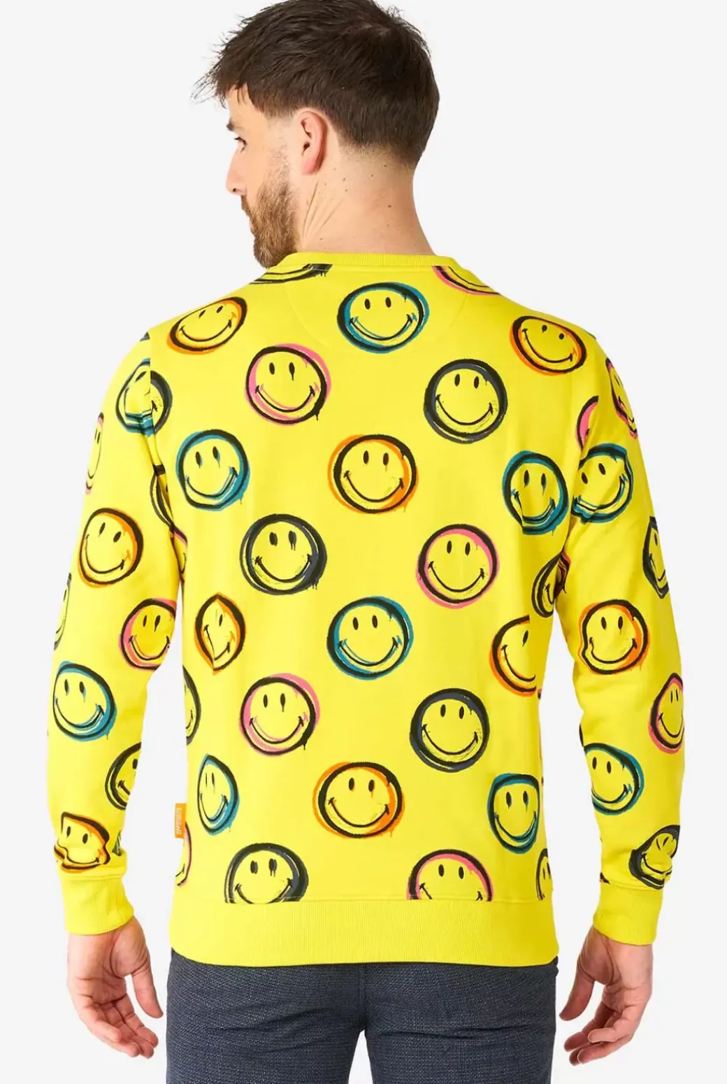 OppoSuits Smiley® Smudge^Men Deluxe Sweaters