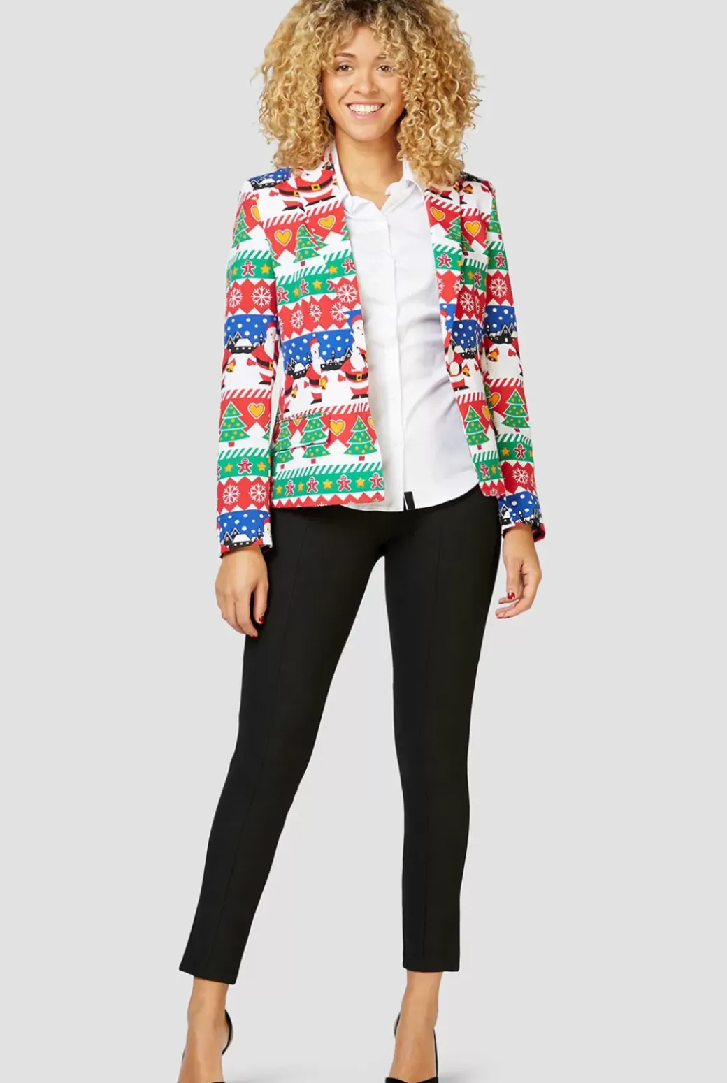 OppoSuits Snazzy Santa^Women Christmas Blazers