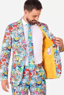 OppoSuits Spongebob™ Frenzy^Men Wedding Suits