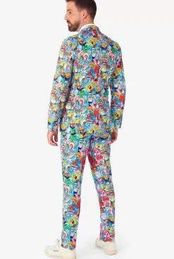 OppoSuits Spongebob™ Frenzy^Men Wedding Suits