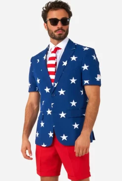 OppoSuits Stars And Stripes^Men Wedding Suits