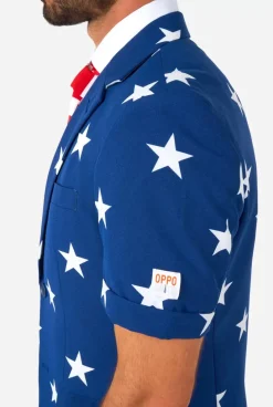 OppoSuits Stars And Stripes^Men Wedding Suits