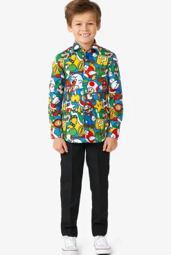 OppoSuits Super Mario™^Boys Casual Shirts