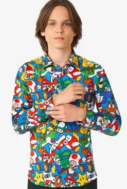 OppoSuits Super Mario™^Teen Boys Casual Shirts