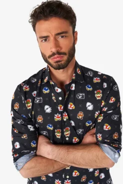 OppoSuits Super Mario™ Bad Guys^Men Casual Shirts