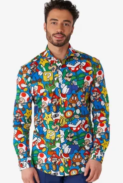 OppoSuits Super Mario™^Men Casual Shirts