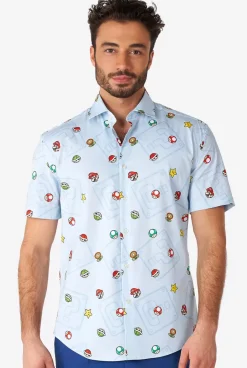OppoSuits Super Mario™ Icons^Men Casual Shirts