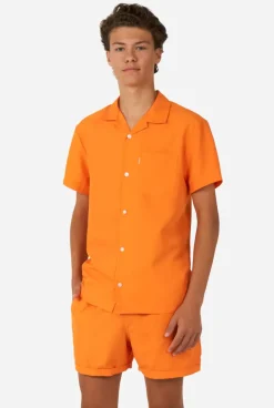 OppoSuits The Orange^Men Solid Colored Summer Sets