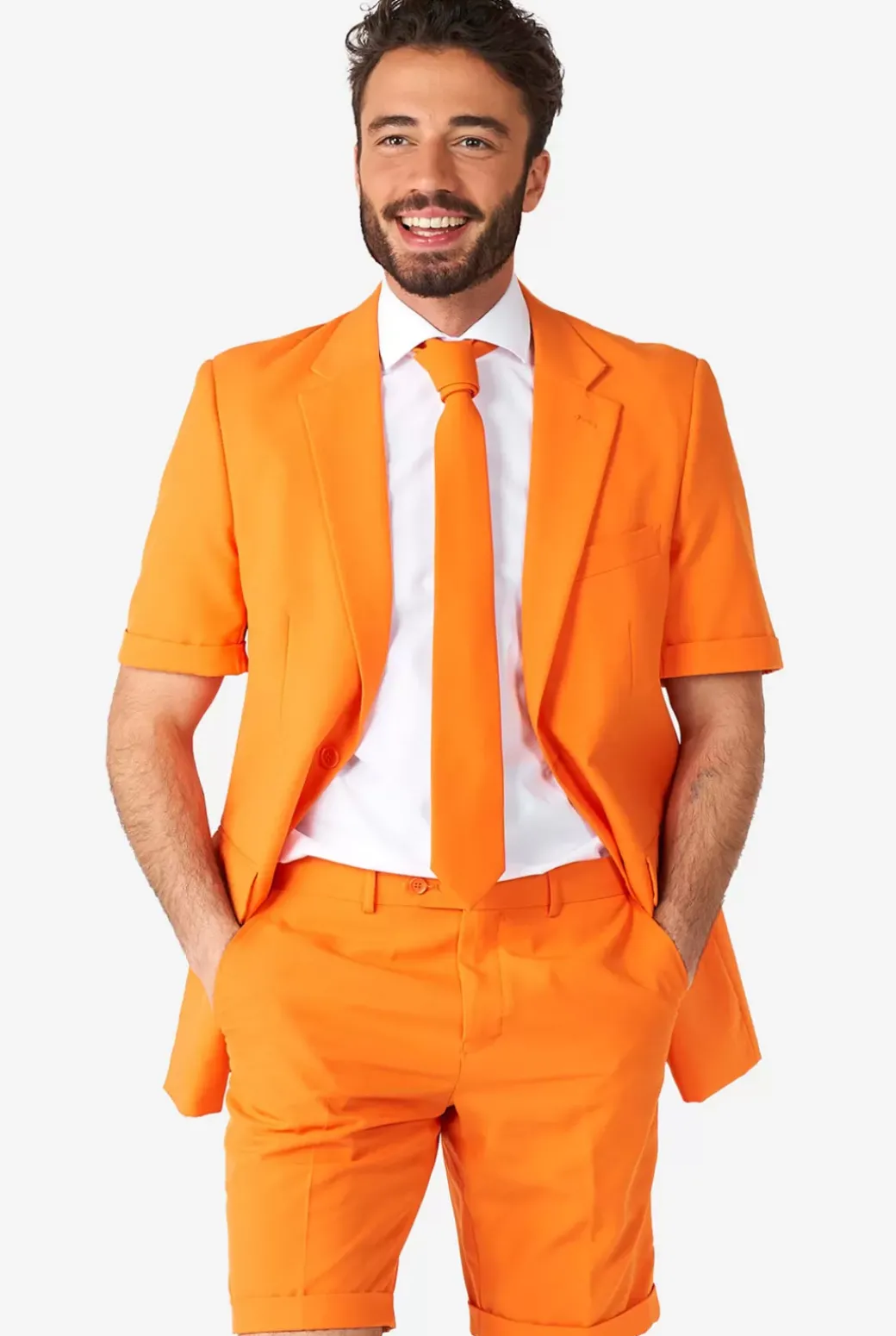 OppoSuits The Orange^Men Solid Colored Suits