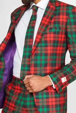 OppoSuits Trendy Tartan^Men Wedding Suits