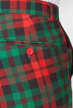 OppoSuits Trendy Tartan^Men Wedding Suits