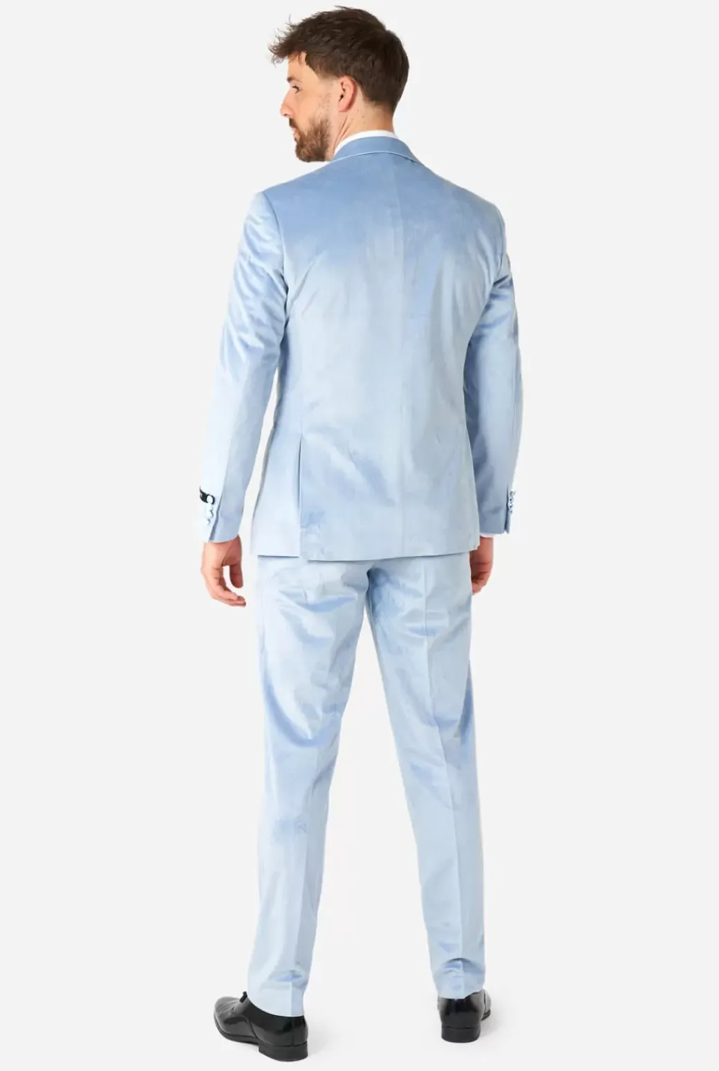 OppoSuits Vintage Blue Velvet^Men Christmas Tuxedos