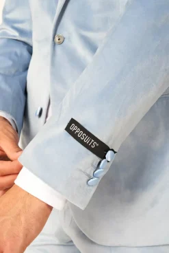 OppoSuits Vintage Blue Velvet^Men Christmas Tuxedos