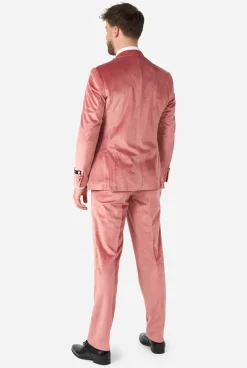 OppoSuits Vintage Pink Velvet^Men Christmas Tuxedos