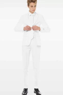 OppoSuits White Knight^Teen Boys Prom Suits