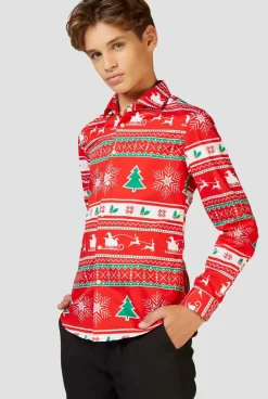 OppoSuits Winter Wonderland^Teen Boys Christmas Shirts