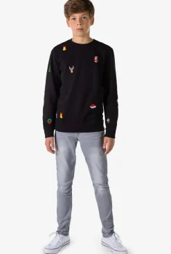 OppoSuits X-Mas Icons - Black^Teen Boys Sweaters