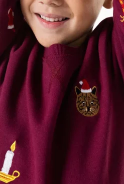 OppoSuits X-Mas Icons - Burgundy^Boys Sweaters