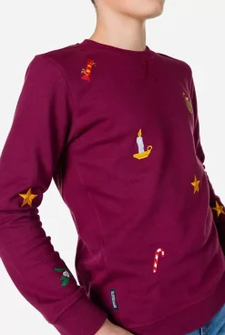 OppoSuits X-Mas Icons - Burgundy^Teen Boys Sweaters