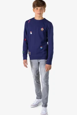 OppoSuits X-Mas Icons - Navy^Teen Boys Sweaters